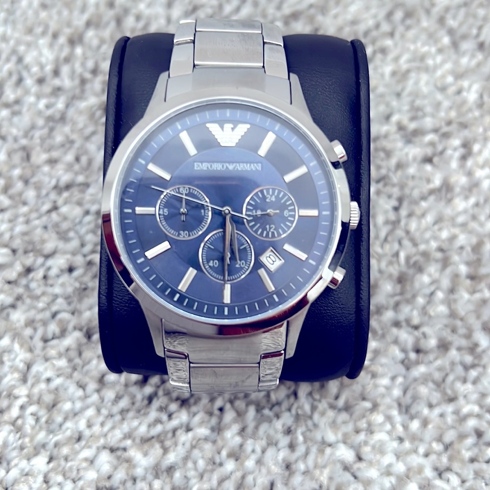Men’s authentic Armani watch - barely worn like new!